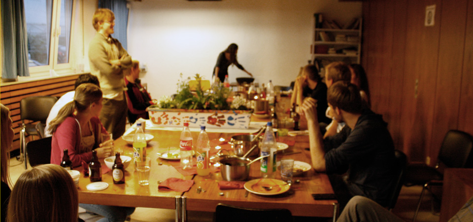 Das Besondere an diesem Wohnheim ist die Gemeinschaft